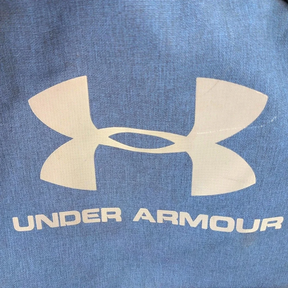 Under Armour Blue Backpack Logo Front Pocket School Gym‎ Bag